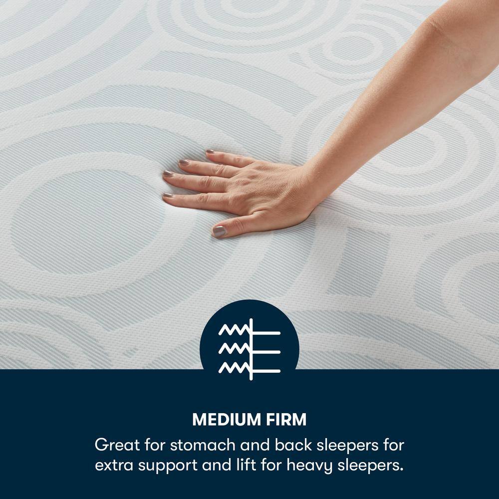 California King Light Blue Gel Memory Foam Mattress