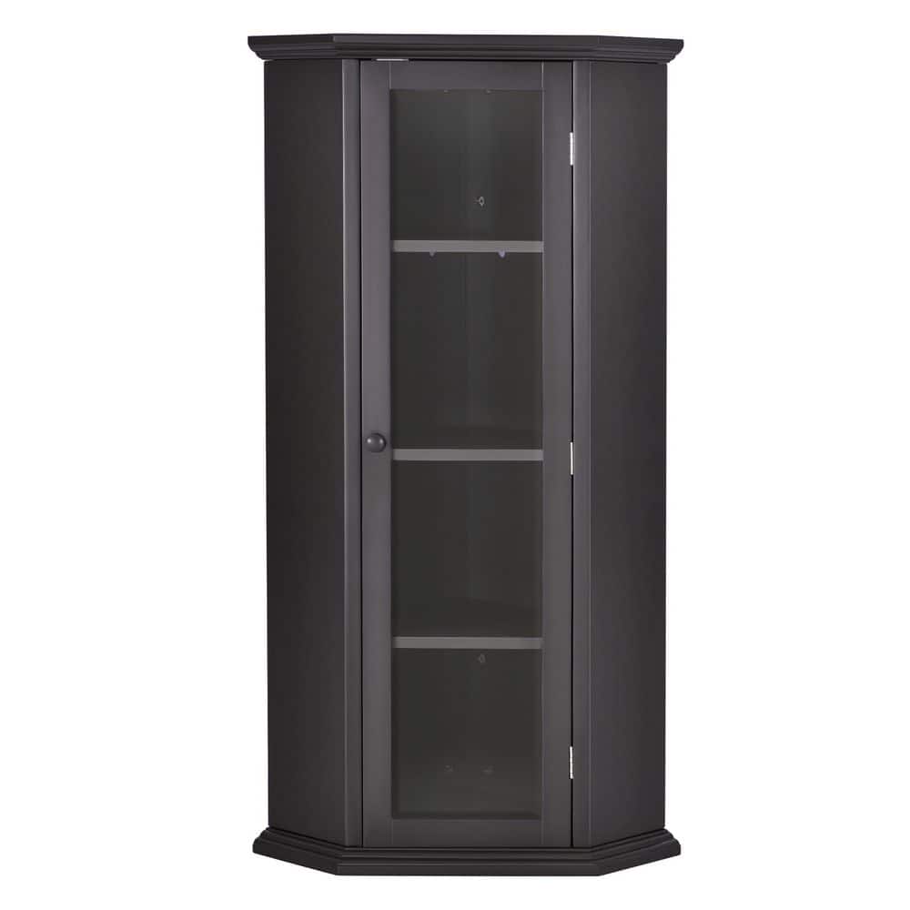 16.54 in. W x 16.54 in. D x 42.32 in. H Brown Kitchen Cabinet MDF Board wit