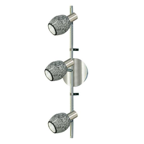 EGLO Inka 3-Light Matte Nickel Track Lighting Fixture-DISCONTINUED