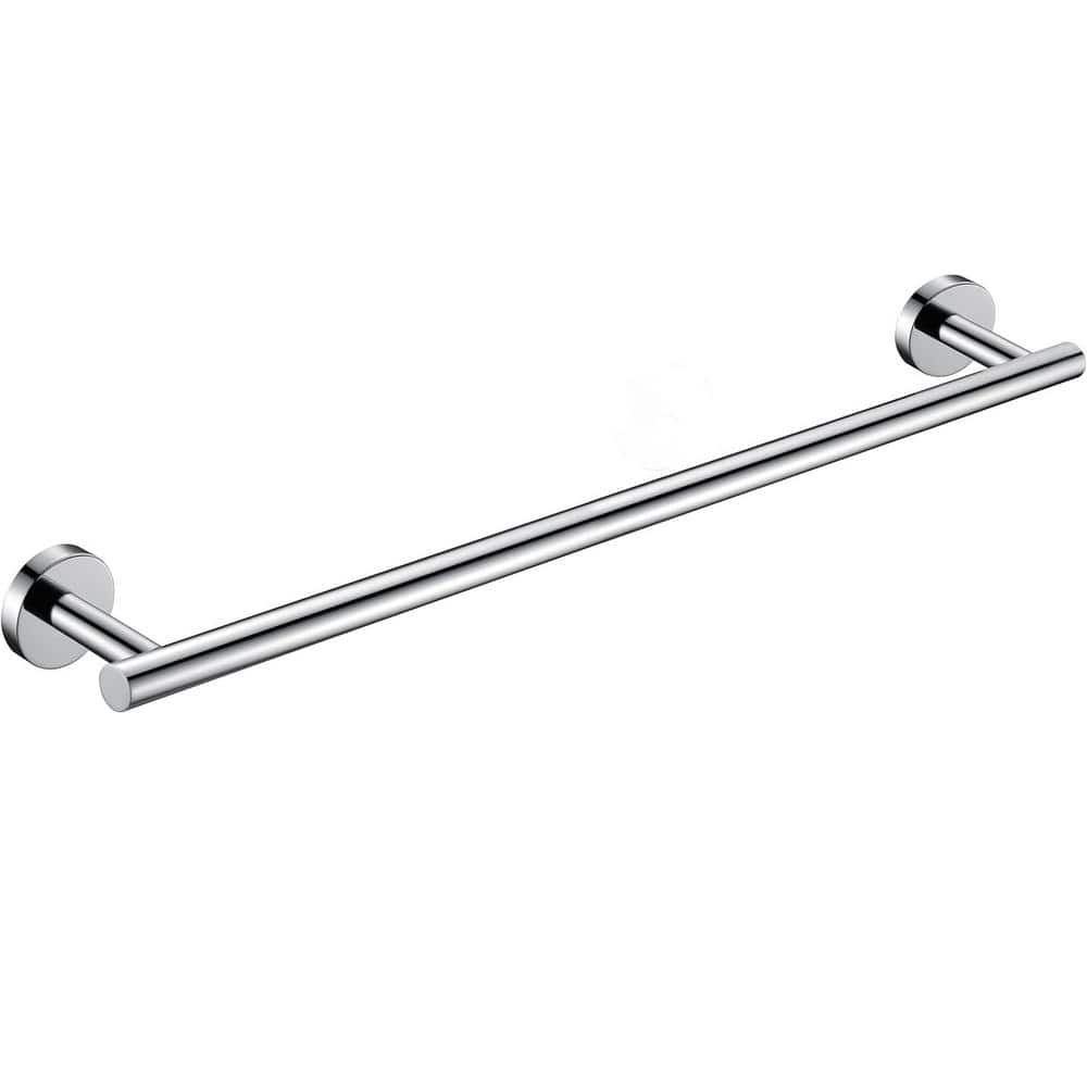 Polished Chrome 24-Inch Stainless Steel Wall Mounted Towel Bar