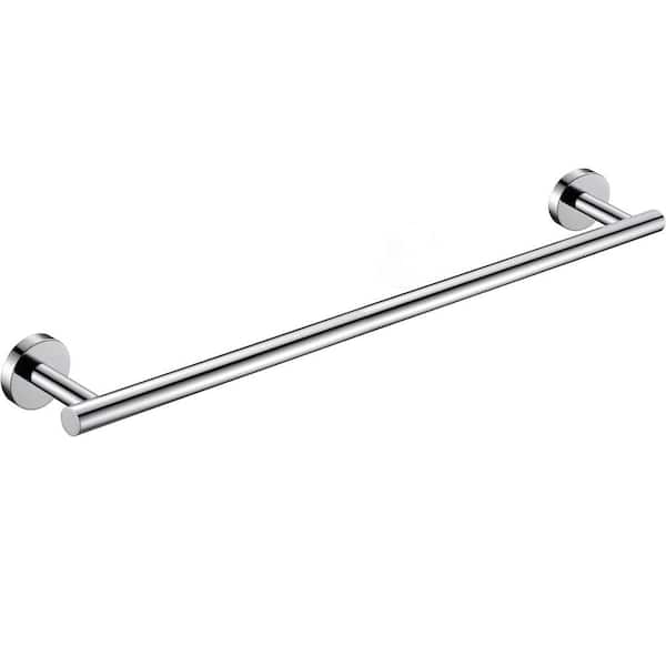 ATKING Bathroom 24 in. Wall Mounted Towel Bar Towel Holder in Stainless Steel in Polished Chrome