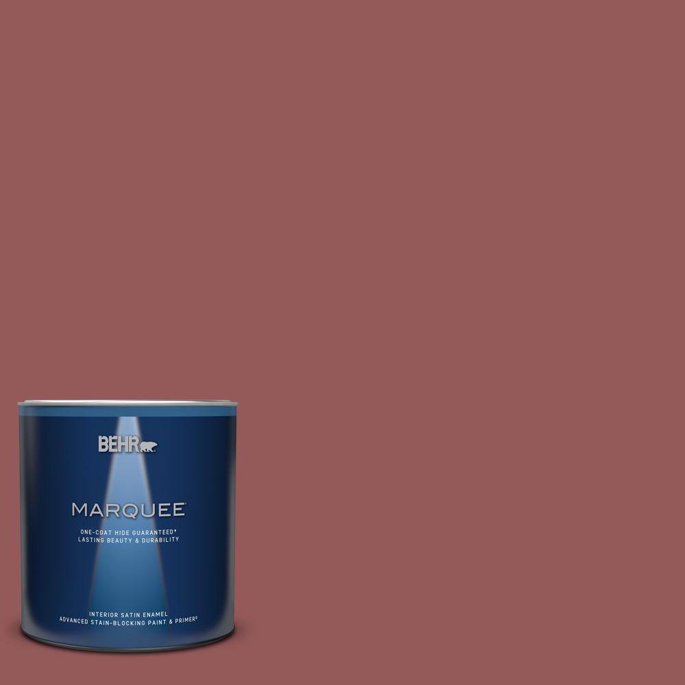 1 qt. #150F-6 Gallery Red Satin Enamel Interior Paint & Primer