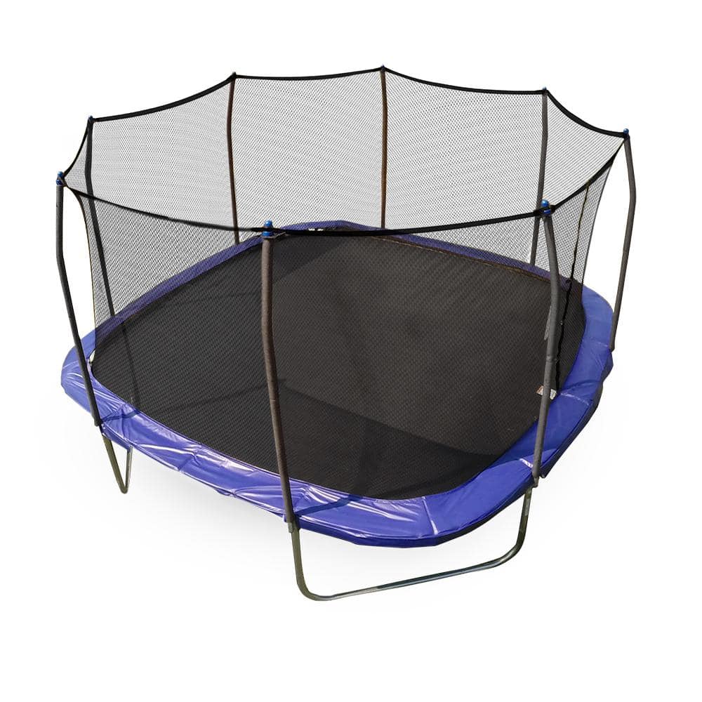 Skywalker Trampolines 13 ft. Square Trampoline with Enclosure in Blue -  SWTCS1300