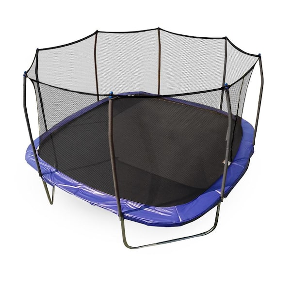 Skywalker Trampolines 13 Square Trampoline with Enclosure in Blue SWTCS1300 - The Home