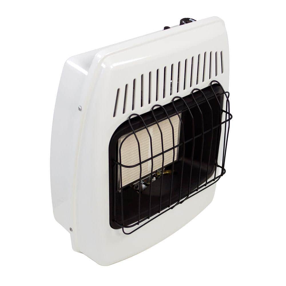 White 12,000 BTU Propane Infrared Wall-Mounted Heater