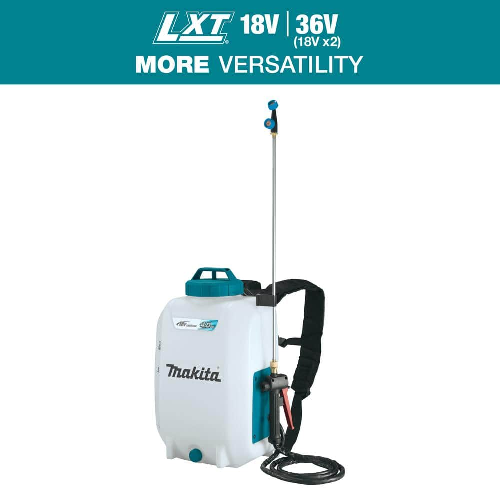 Makita 18V LXT Lithium Ion Cordless 4 Gallon Backpack Sprayer Tool Only XSU02Z The Home Depot