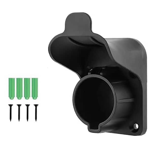 EV Charger Holder for Electric Vehicle SAE J1772 Plug Charging Cable Organizer Wall Mount Waterproof Dock