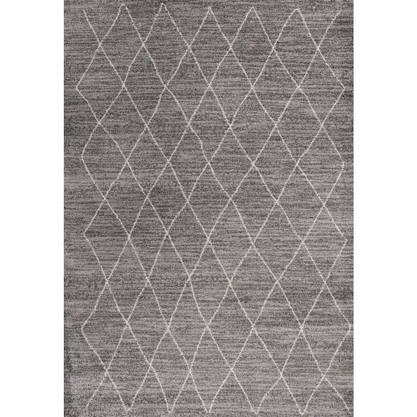 Rue Gray 5 ft. x 8 ft. Trellis Moroccan Area Rug