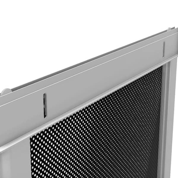 RITESCREEN MOOSEMFIT 30-in x 80-in White Aluminum Sliding Patio Screen Door