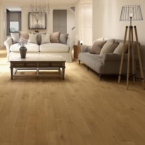 Hunt River Oak 0.28 in. T x 6.5 in. W Waterproof Engineered Hardwood Flooring (21.8 sq. ft./case)