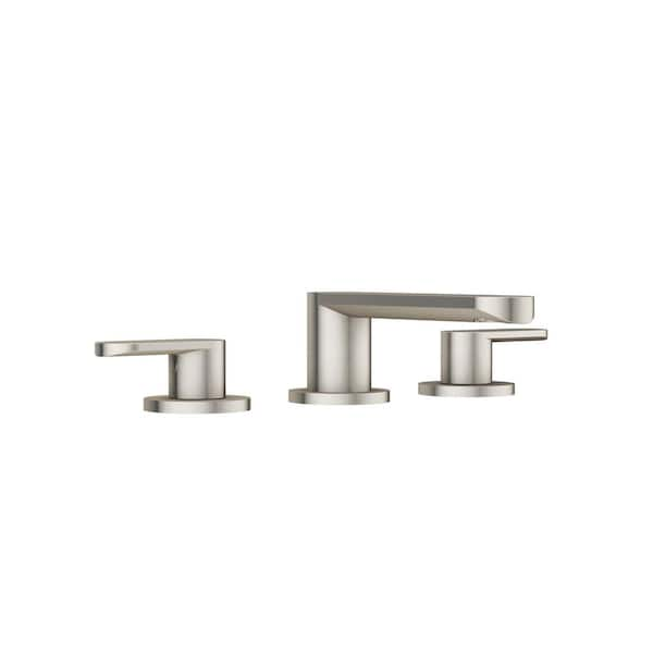 JACUZZI RAZZO 8 in. Widespread 2-Handle Bathroom Faucet in Brushed Nickel