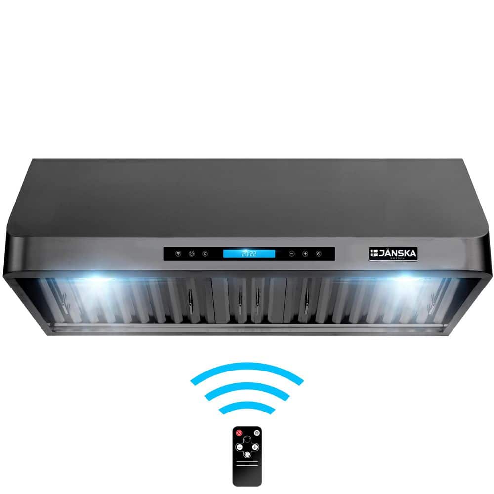 36 in. 900 CFM Designer Ducted Under Cabinet Range Hood in PVD Black Stainless Steel, LEDs, Dishwasher-Safe Filters price history on PriceWatchPro