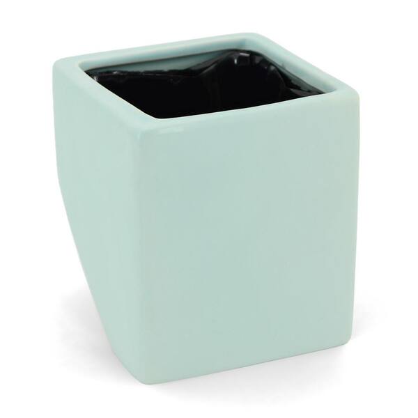 Arcadia Garden Products - Cube 3-1/2 in. x 4 in. Mint Ceramic Wall Planter
