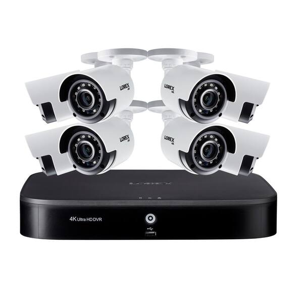 Lorex 8-Channel 4K Ultra HD 2TB HDD DVR Security Camera System with Eight 4K Ultra HD Bullet Cameras