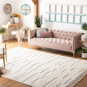Casablanca Ivory 9 ft. x 12 ft. Striped Area Rug
