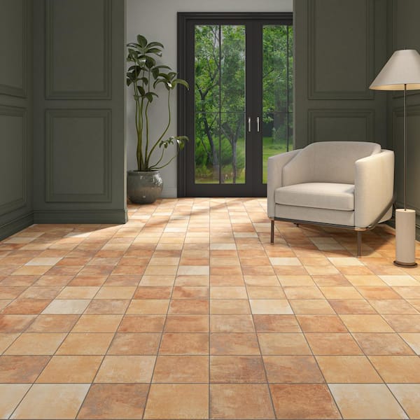 Cotto Revival Rust 4 in. x 4 in. Matte Porcelain Floor and Wall Tile Sample