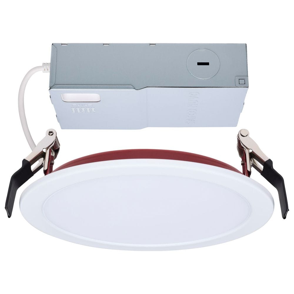 6 in. 13-Watt Fire Rated Adjustable CCT Dimmable Direct Wire Round Slim Integrated LED Recessed Trim Light 120 Volts price history on PriceWatchPro