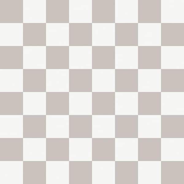 Tempaper Grey Checkmate Vinyl Peel and Stick Wallpaper Roll (Covers 28 sq. ft.)