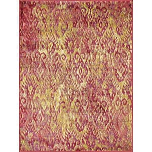 Lyon Lifestyle Collection Poinsettia 3 ft. 9 in. x 5 ft. 2 in. Area Rug