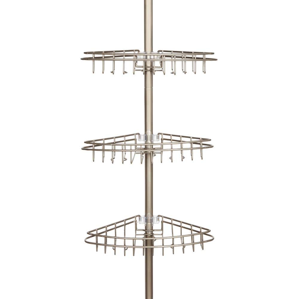 RopeSoapNDope. Zenith 3-Shelf Tension Pole Corner Shower Caddy