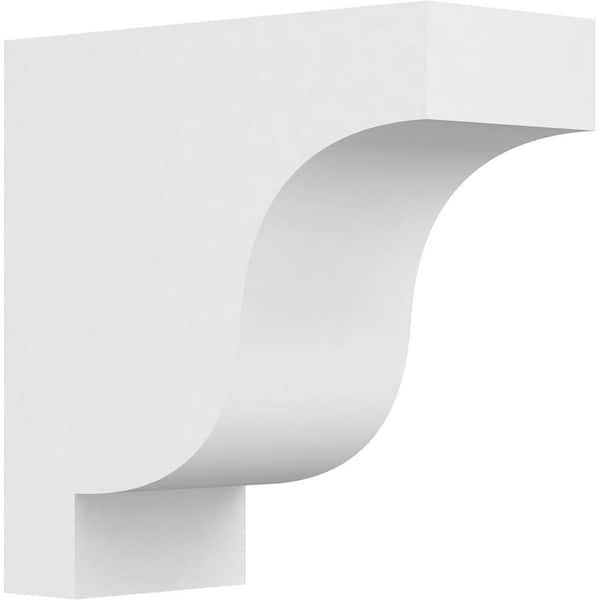 Ekena Millwork 3 in. x 8 in. x 8 in. Standard Newport Architectural Grade PVC Corbel