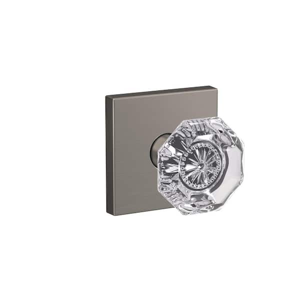 Schlage Custom Satin Nickel Alexandria Passage Hall/Closet Glass Door Knob (Knob Only)
