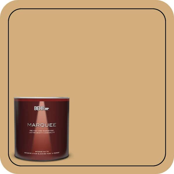 BEHR MARQUEE 1 qt. #310F-4 Rye Matte Interior Paint & Primer
