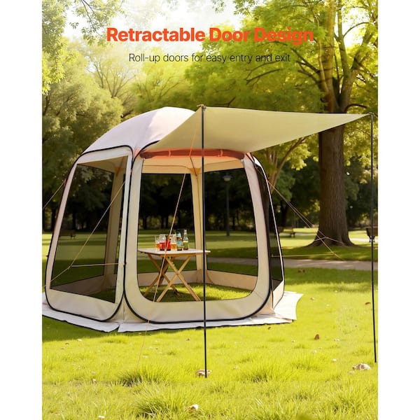VEVOR Screen House Tent, 10 x 9.2 ft., 4-8 Person Pop Up Screen