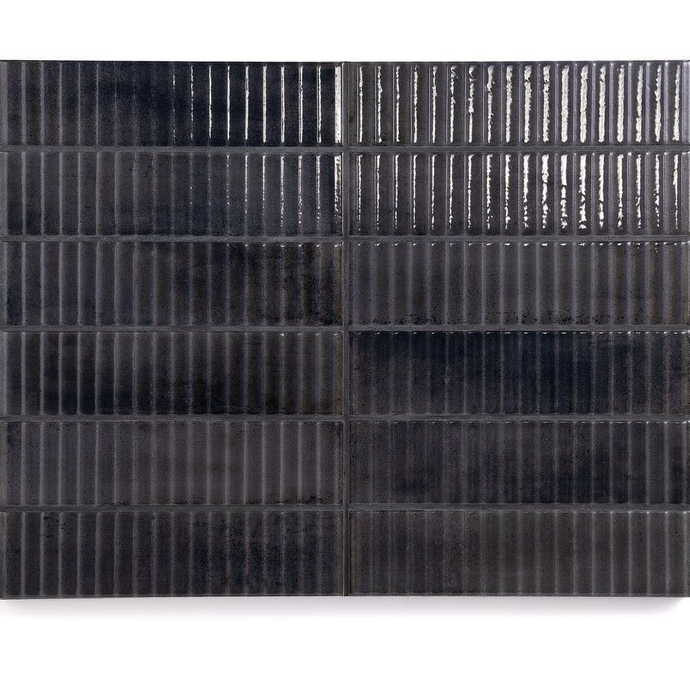 VariaLume Relief Anthracite 3 in. x 4 in. Glossy Ceramic Wall Tile Sample price history on PriceWatchPro