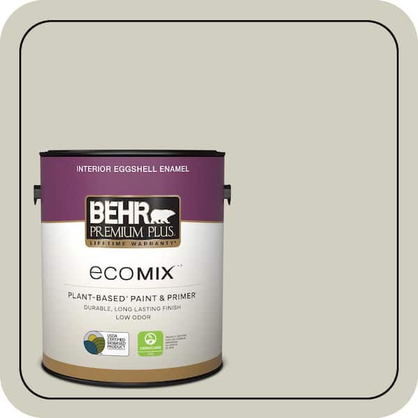 1 gal. #N350-2 Sawgrass Eggshell Enamel EcoMix Plant-Based Interior Paint & Primer