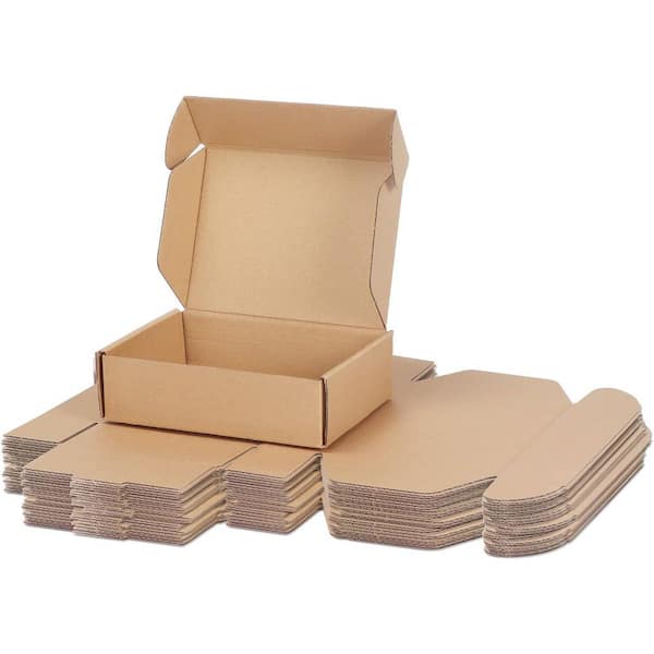 Unbranded 7 x 5 x 2 in. Brown Shipping Boxes 25 Pack Kraft Corrugated Cardboard Mailer Boxes for Business Packaging, Gift Wrapping