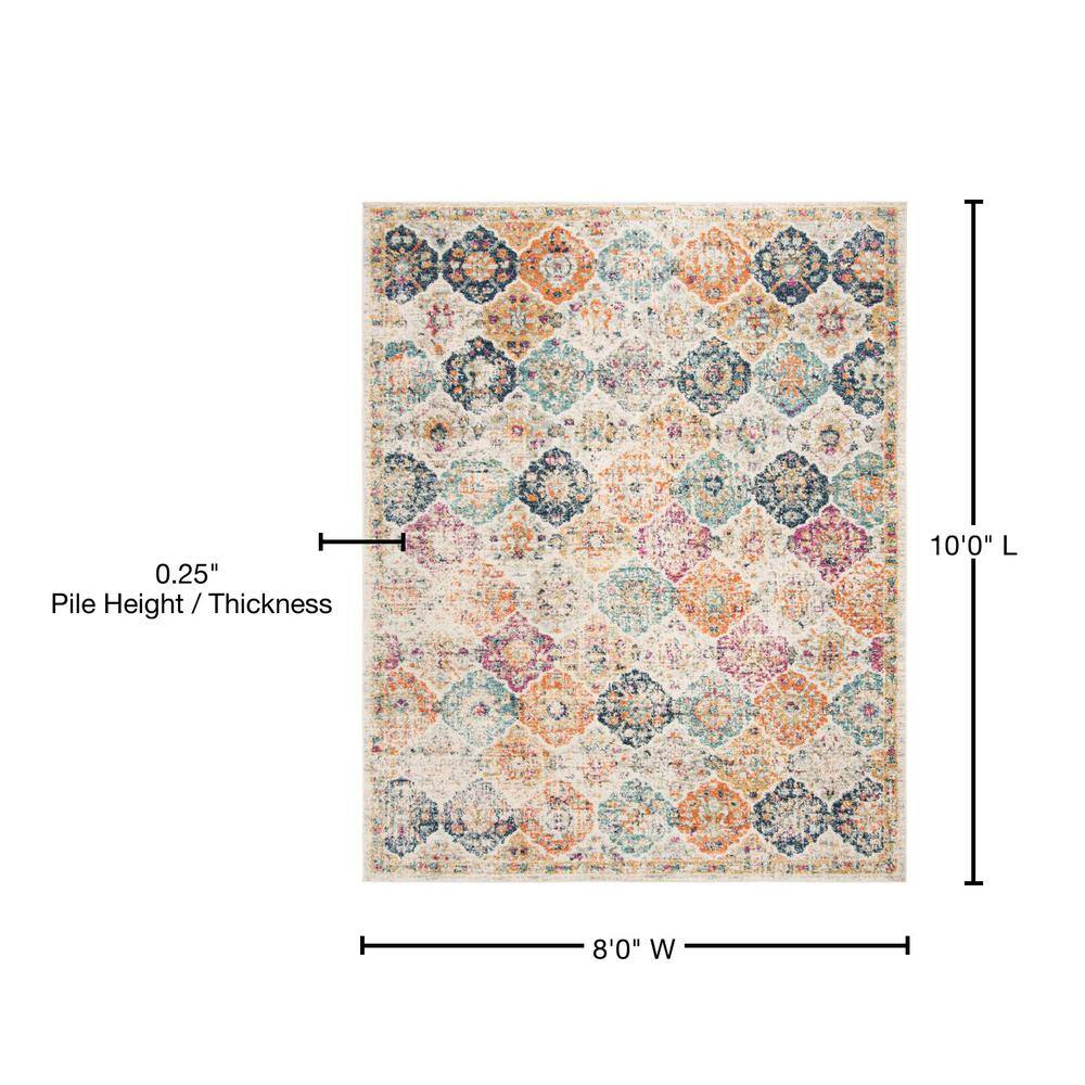 Reversible Hand-Knotted Blue Cotton & Synthetic 8' x 10' Area Rug