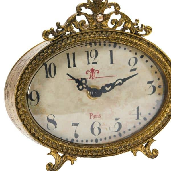  NIKKY HOME Antique Mantel Clock, Battery Operated