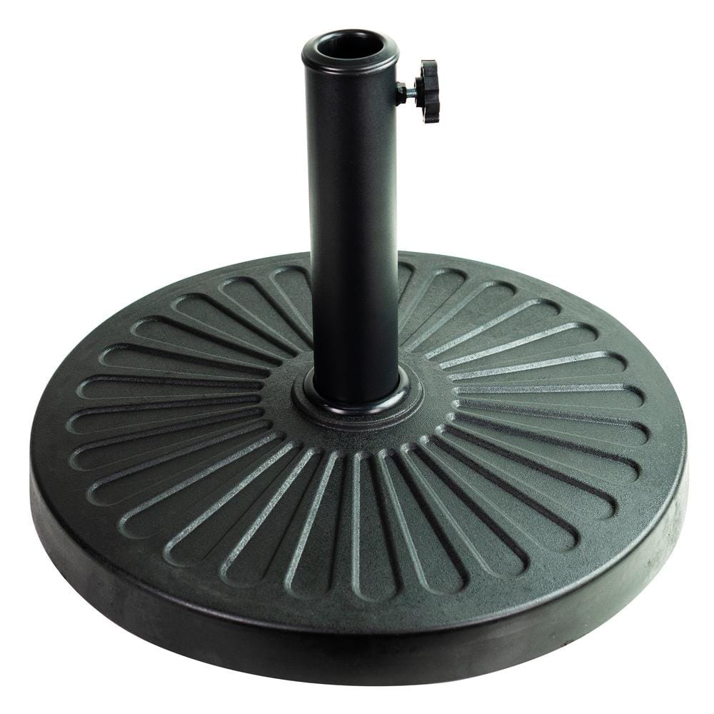 Patio Premier Weston 26 lbs. Composite Patio Umbrella Base in Black ...