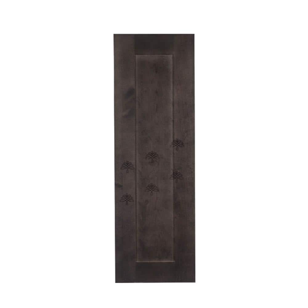 Lifeart Cabinetry Lancaster Shaker Vintage Charcoal Decorative Door Panel 12-In. W x 30-in H x 0.75-in D
