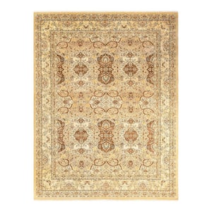 Mogul One-of-a-Kind Traditional Yellow 8 ft. 3 in. x 10 ft. 8 in. Oriental Area Rug