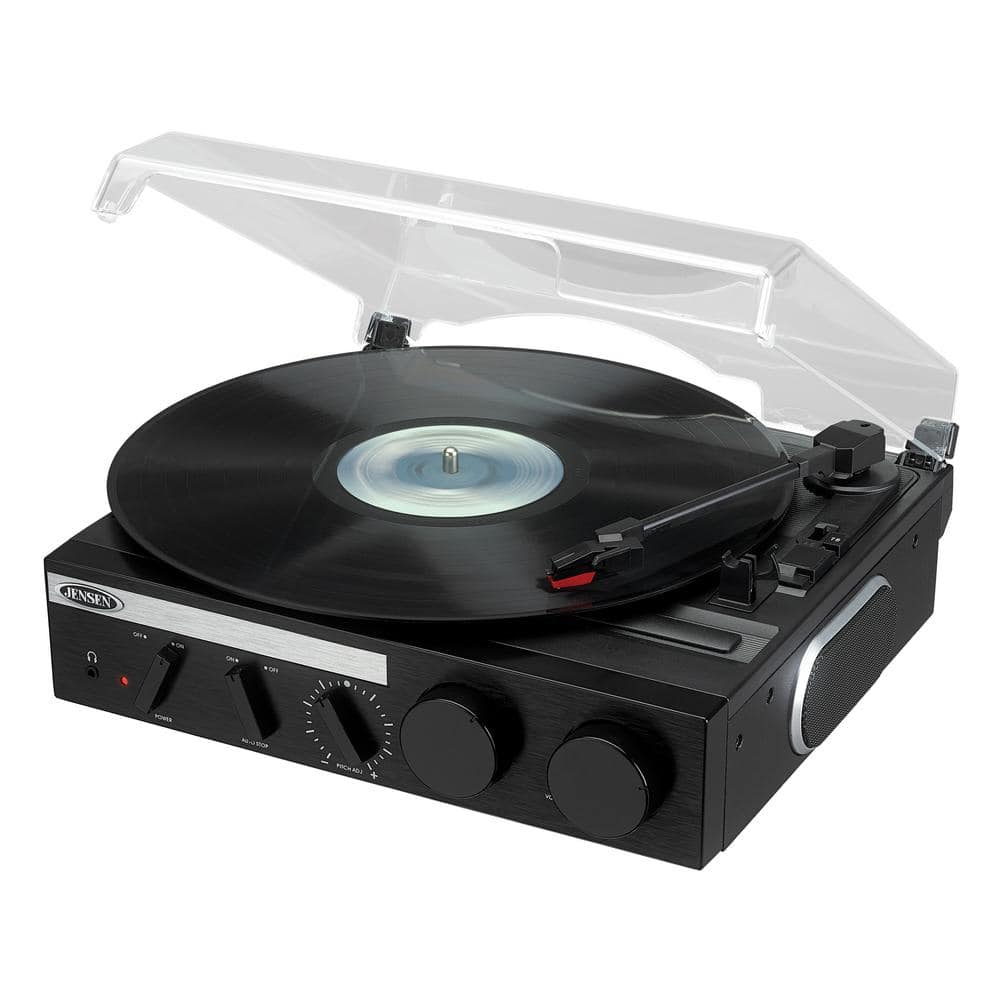 Record Player Turntable Stereo Portable 3-Speed Speaker Home Outdoor Music Audio 
