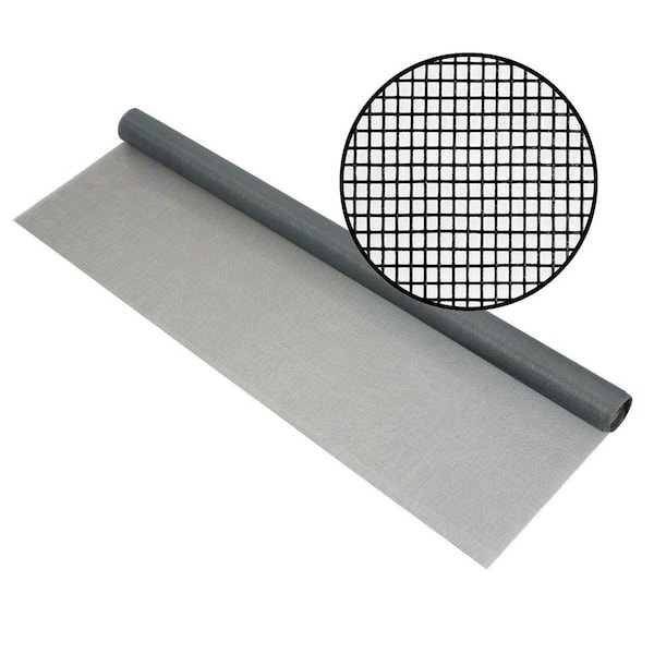 84 in. x 25 ft. Charcoal Fiberglass Screen 18 x 14 Mesh