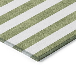 Chantille ACN528 Olive 10 ft. x 14 ft. Machine Washable Indoor/Outdoor Geometric Area Rug