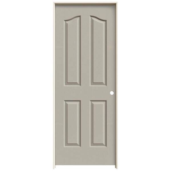 JELD-WEN 24 in. x 80 in. Provincial Desert Sand Painted Left-Hand Smooth Molded Composite Single Prehung Interior Door