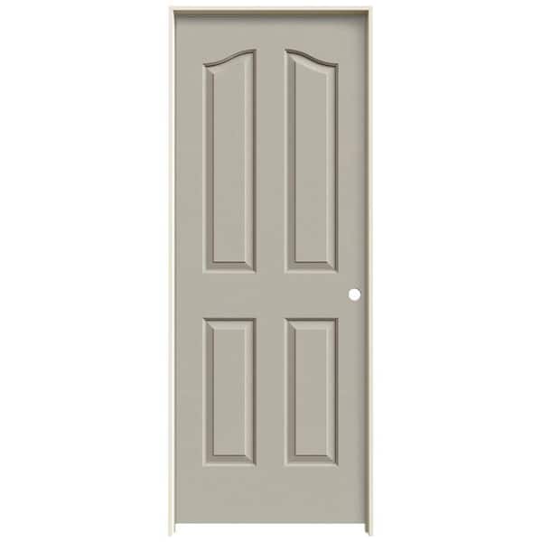 JELD-WEN 28 in. x 80 in. Provincial Desert Sand Painted Left-Hand Smooth Molded Composite Single Prehung Interior Door