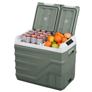 41 Qt. 12-Volt Car Refrigerator Dual Zone Car Fridge Freezer Electric Cooler Portable Fridge with Independent Control