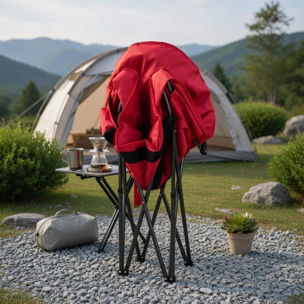 Oversized Padded Folding Moon Chair With Cup Holder price history on PriceWatchPro