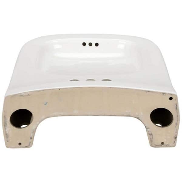 Zurn 8.25 in. Vitreous China Wall-Mounted Rectangular Bathroom