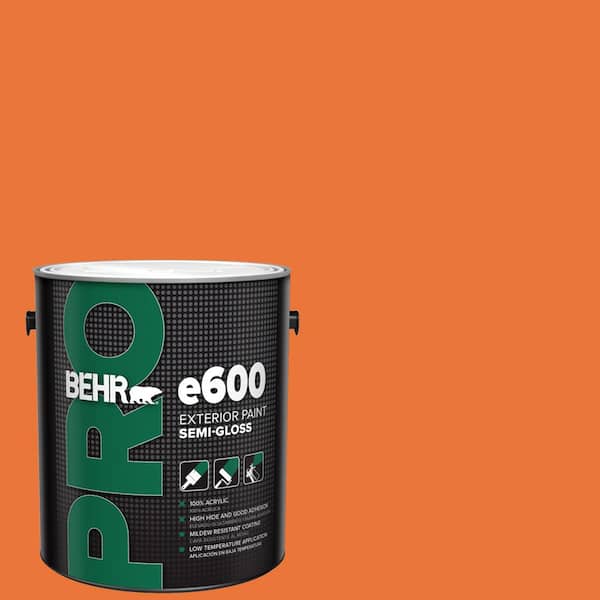 1 gal. #HDC-MD-27 Tart Orange Semi-Gloss Acrylic Exterior Paint