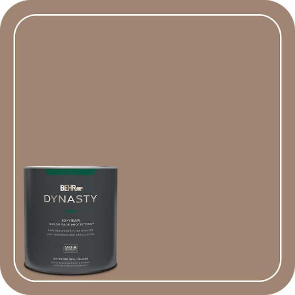 BEHR DYNASTY 1 qt. #ICC-71 Warm Nutmeg Semi-Gloss Exterior Stain-Blocking Paint & Primer