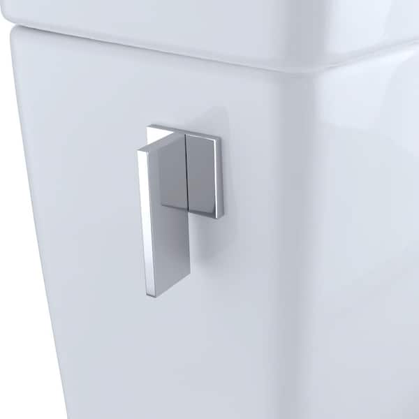 TOTO Legato 1-piece 1.28 GPF Single Flush Elongated ADA Comfort Height  Toilet in Cotton White, SoftClose Seat Included MS624124CEFG#01 - The Home  Depot