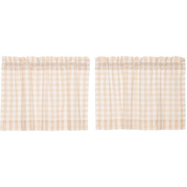 Achim Home Sweet Home 36-in Multi Polyester Rod pocket Valance and tier