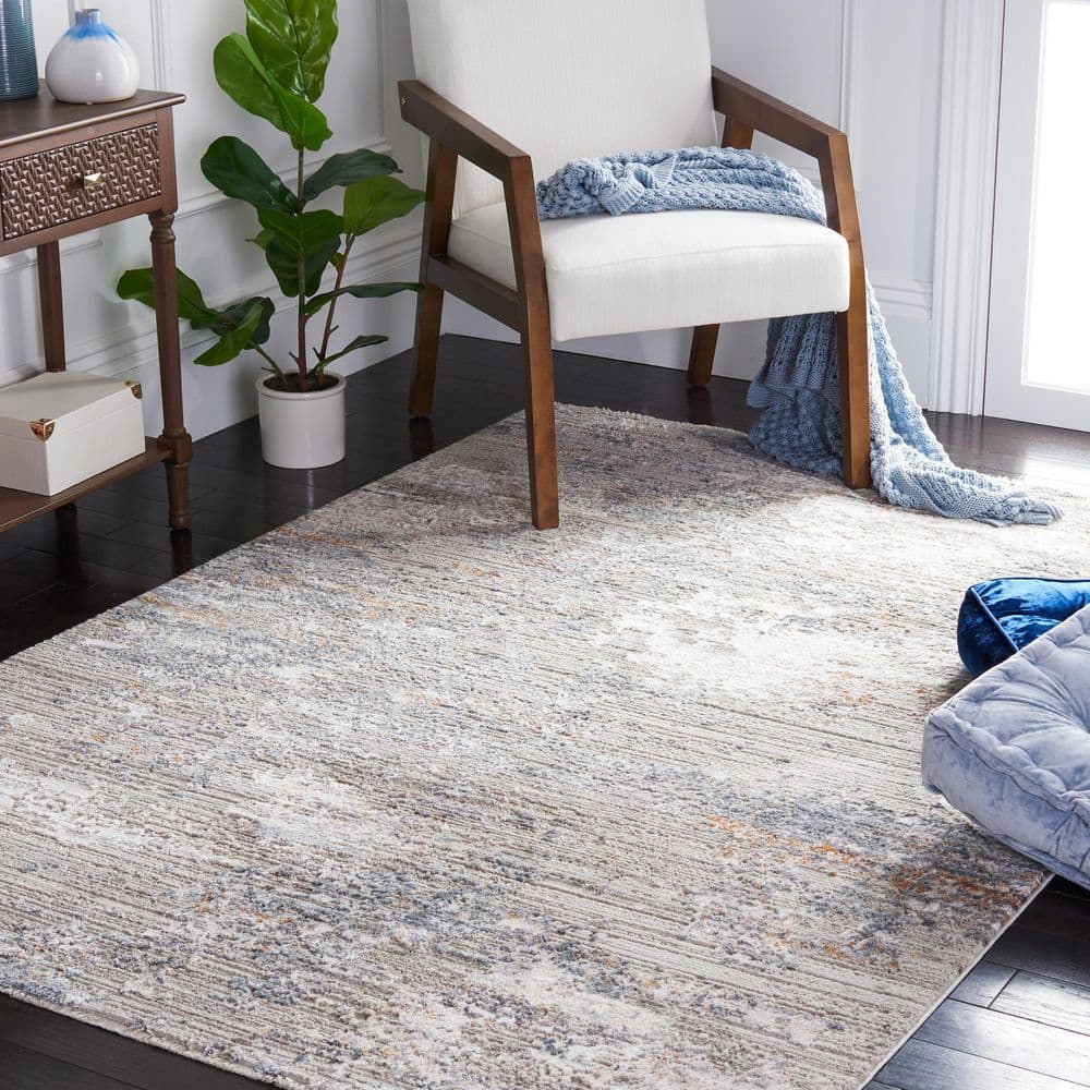 Princeton 4 ft. x 6 ft. Gray/Ivory Distressed Marble Area Rug price history on PriceWatchPro