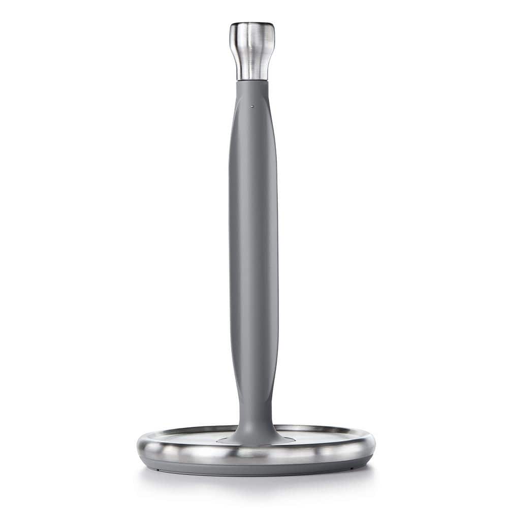 Paper Towel Holder Countertop Stainless Steel Kitchen Knob on Top